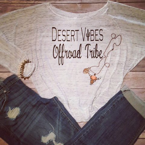 Desert Vibes Offroad Tribe Off-Shoulder Tee -  - Sweet or Spicy Apparel - 3