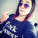 F*ck Cancer Wide Neck Sweatshirt