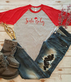 Santa Baby Baseball Tee -  - Sweet or Spicy Apparel - 4