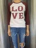 LO VE Baseball Tee -  - Sweet or Spicy Apparel - 2