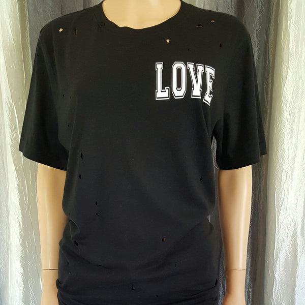 LOVE Distressed Tee
