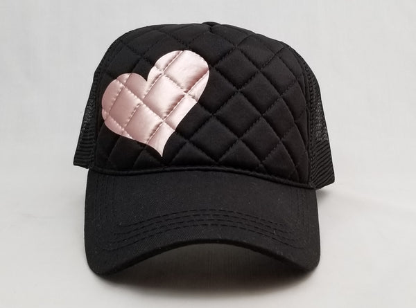 Quilted Heart Trucker Hat