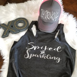 Spiked and Sparkling Racerback Tank