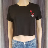 Respect Rose Flowy Boxy Crop Top Tee
