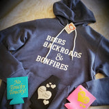 BEERS, BACKROADS & BONFIRES Hoodie Sweatshirt