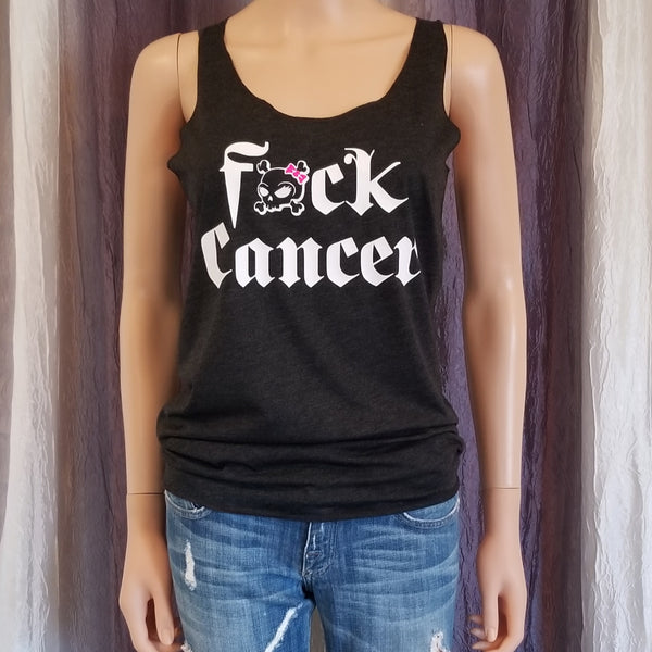 Fuck Cancer  Racerback Tank