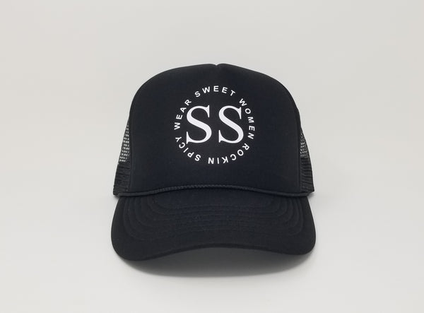 SWEET WOMEN ROCKIN SPICY WEAR LOGO Trucker Hat