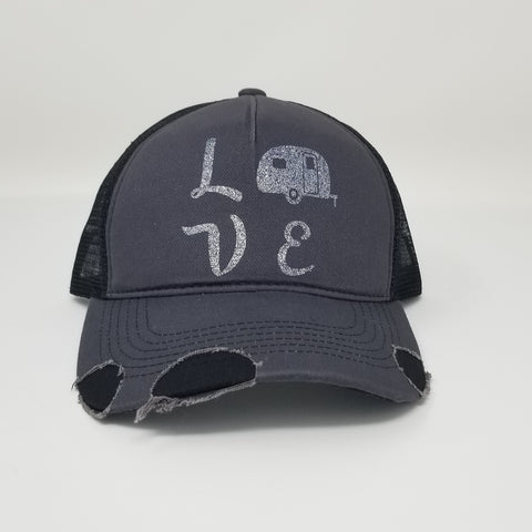 L O V E Camp Trucker Hat