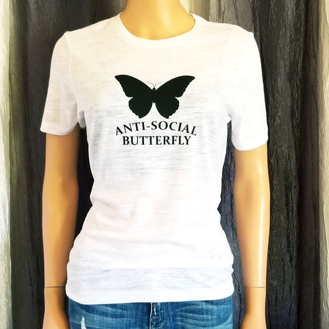 ANTI-SOCIAL BUTTERFLY Slub Tee