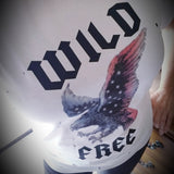 WILD FREE American Eagle Distressed Tee