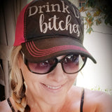 Drink Up Bitches Quilted Trucker Hat
