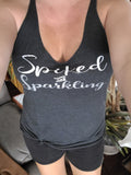 Spiked and Sparkling Racerback Tank