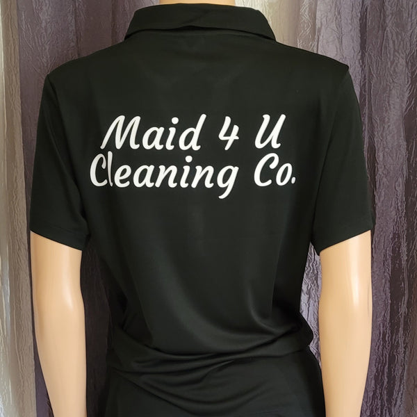 Maid 4 U Cleaning Sport Tek V-Neck Polo Shirt