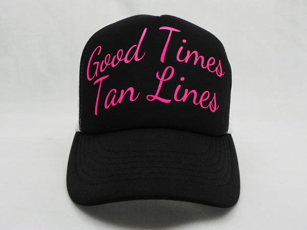 Good Times Tan Lines Trucker Hat -  - Sweet or Spicy Apparel - 1