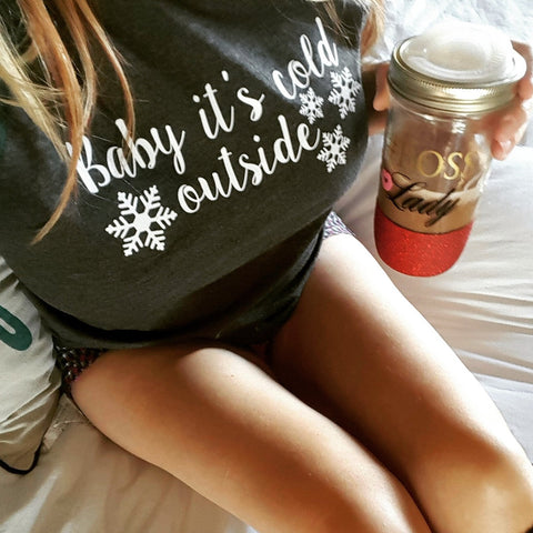 Baby It's Cold Outside Baseball Tee -  - Sweet or Spicy Apparel - 4