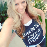 Screw The Tacos Bring On The TEQUILA Racerback Tank