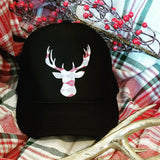 Argyle Deer Head Trucker Hat