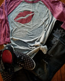 Lips Baseball Tee